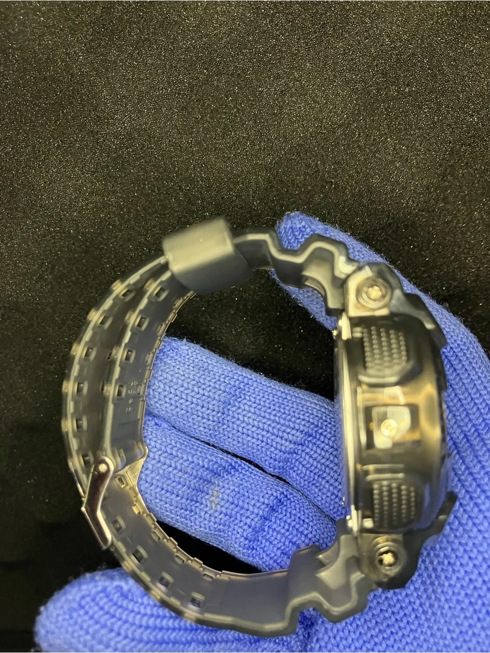 Custom G Shock Clear And Black Colorway